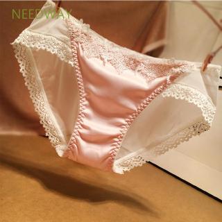 1 PC 100% Silk Women's Lace Panties Briefs Underwear Lingerie M L XL SG007 