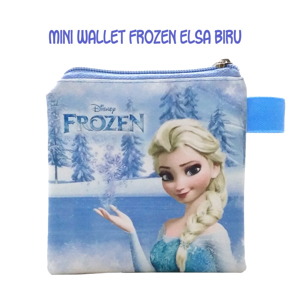 Mini Wallet Frozen Ana Light Blue Coin Purse Mini Character Wallet Children Birthday Souvenir Wallet Shopee Singapore