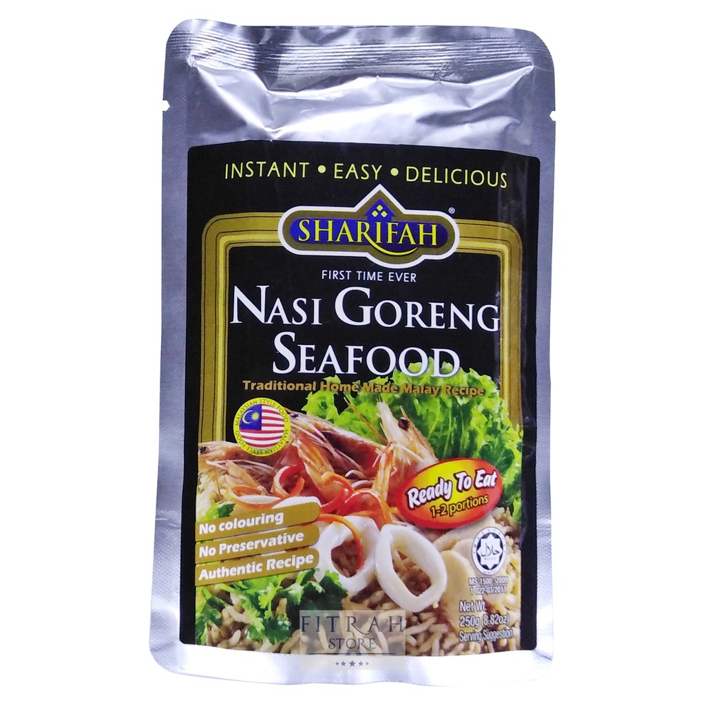 Sharifah Nasi Goreng Seafood Ready To Eat 250g Makanan Laut Fried Rice Shopee Singapore