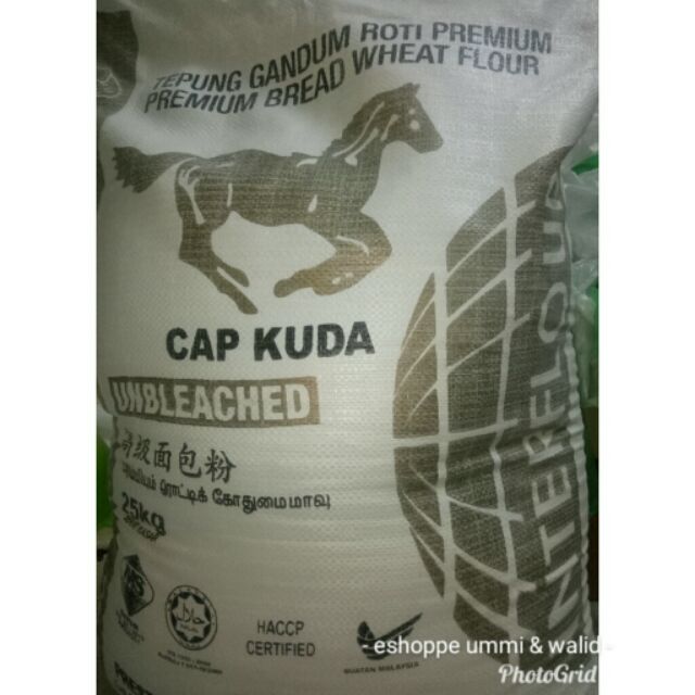 Ready Stock Tepung Bread High Protein Horse Stamp Without Bending 1kg High Protein Flour Unbleached 1kg Shopee Singapore