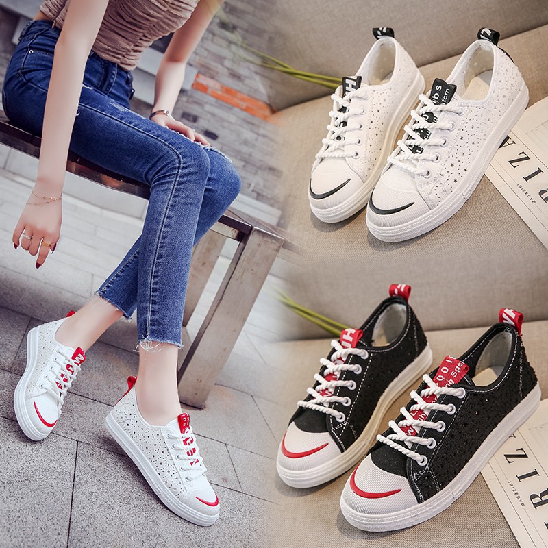 Women S Hollow Star Decorate Playful Cute Flat Shoes Shopee