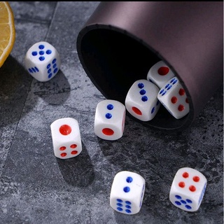 6 pcs Standard OWNER SURE WIN Plastic 14mm Game Dice White - SG Stocks. CUP AND ORANGE NOT INCLUDED