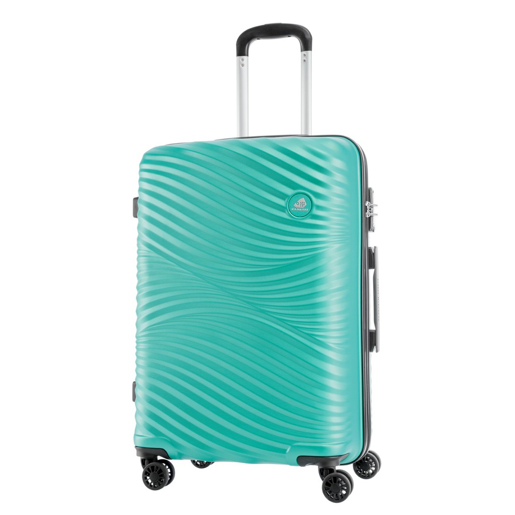 teal hard case luggage