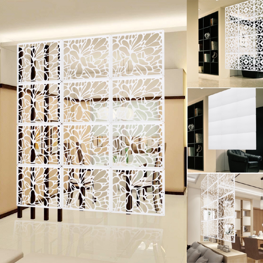 12pcs Room Hanging Screen Divider Wall Curtain Panels Partition