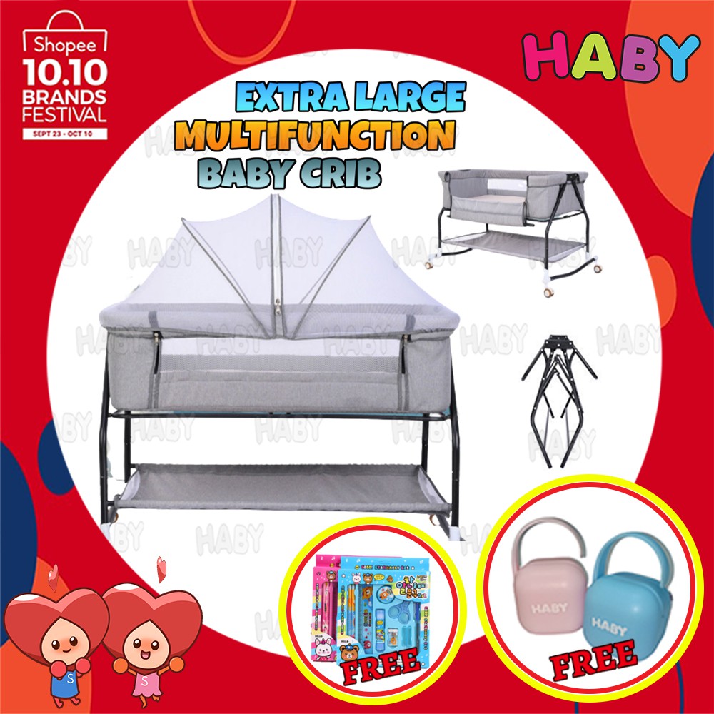 extra large travel cot bed