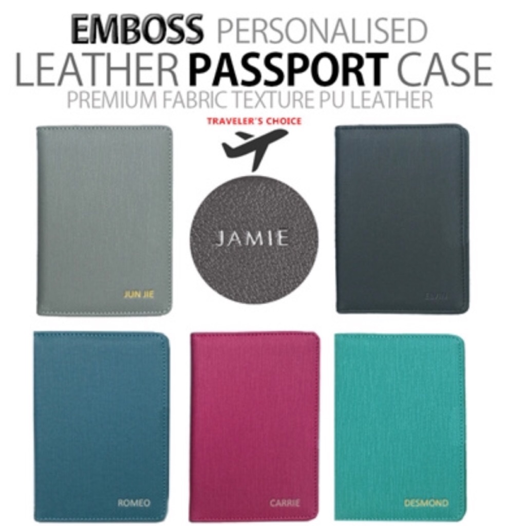 Personalised Embossed passport cover TRAVEL 2023 ,VALENTINES' DAY