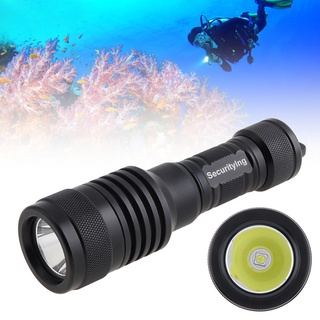 5X CREE XM-L2 10000 Lumens Underwater Flashlight Super Bright 100M Scuba Safety Dive Light Torch for Divers Under Water Sports W.KING Brightest Diving Flashlight 
