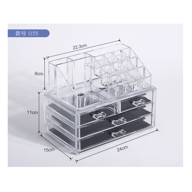 Transparent Cosmetic Organiser Acrylic Makeup Box Make Up