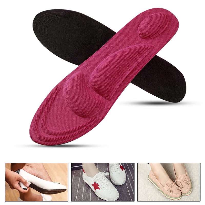 4D Soft Sponge High Heel Shoes Insoles Pain Relief Insert Cushion Pads Comfort 