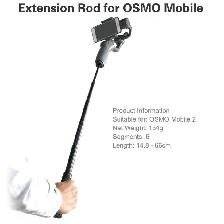 SUNNYLIFE Extension Rod Selfie Stick Monopod Pole for DJI OM 4 OSMO MOBILE 3  / ZHIYUN Smooth 4 Q | Shopee Singapore