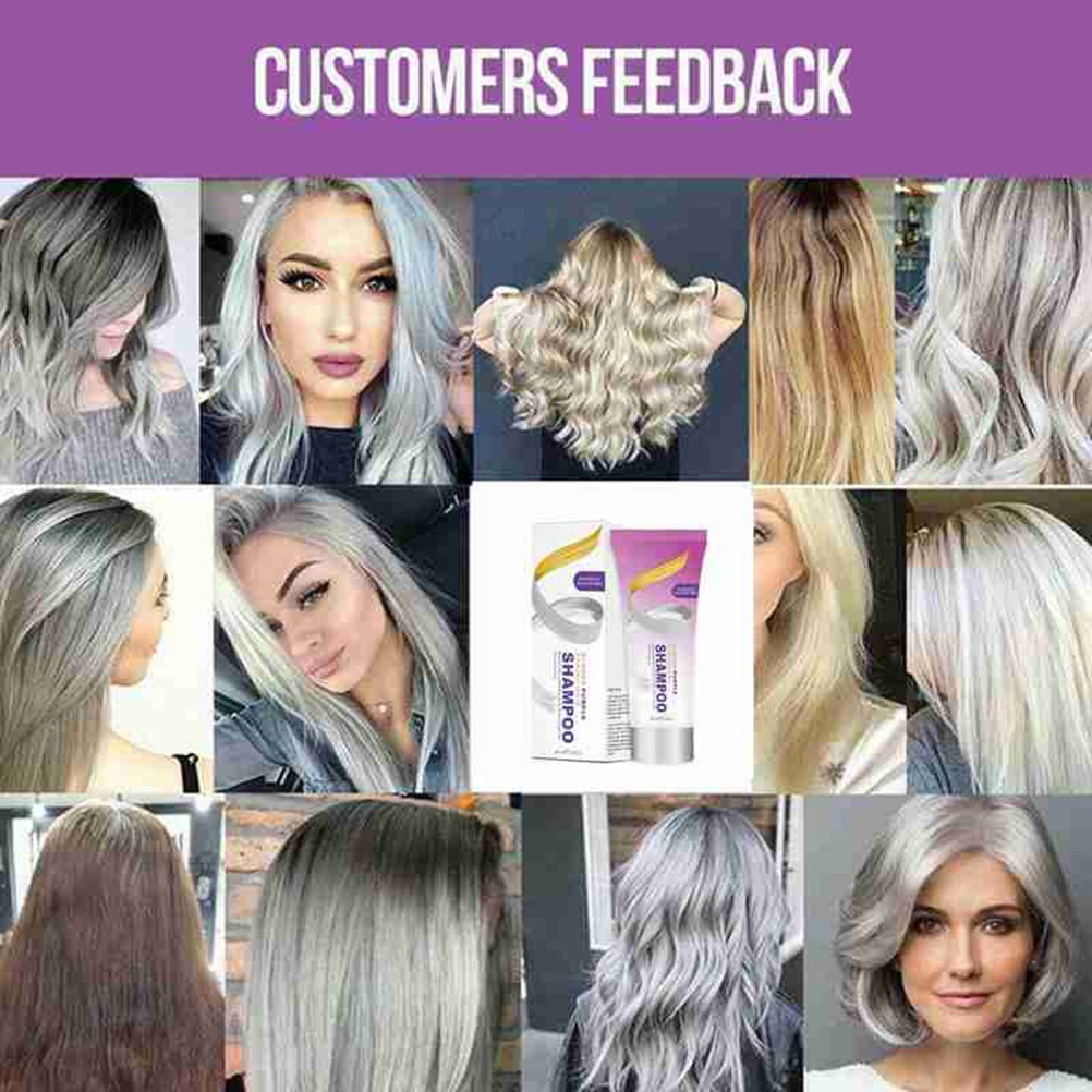 100ml Purple Shampoo No Yellow Shampoo Purple Shampoo For Blonde Hair Bleached Hair Toner Shopee Singapore