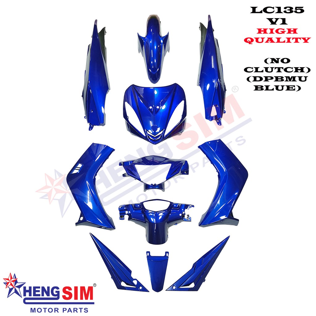 Lc135 V1 55d No Clutch Cover Set Yamaha Lc Full Set Shopee Singapore