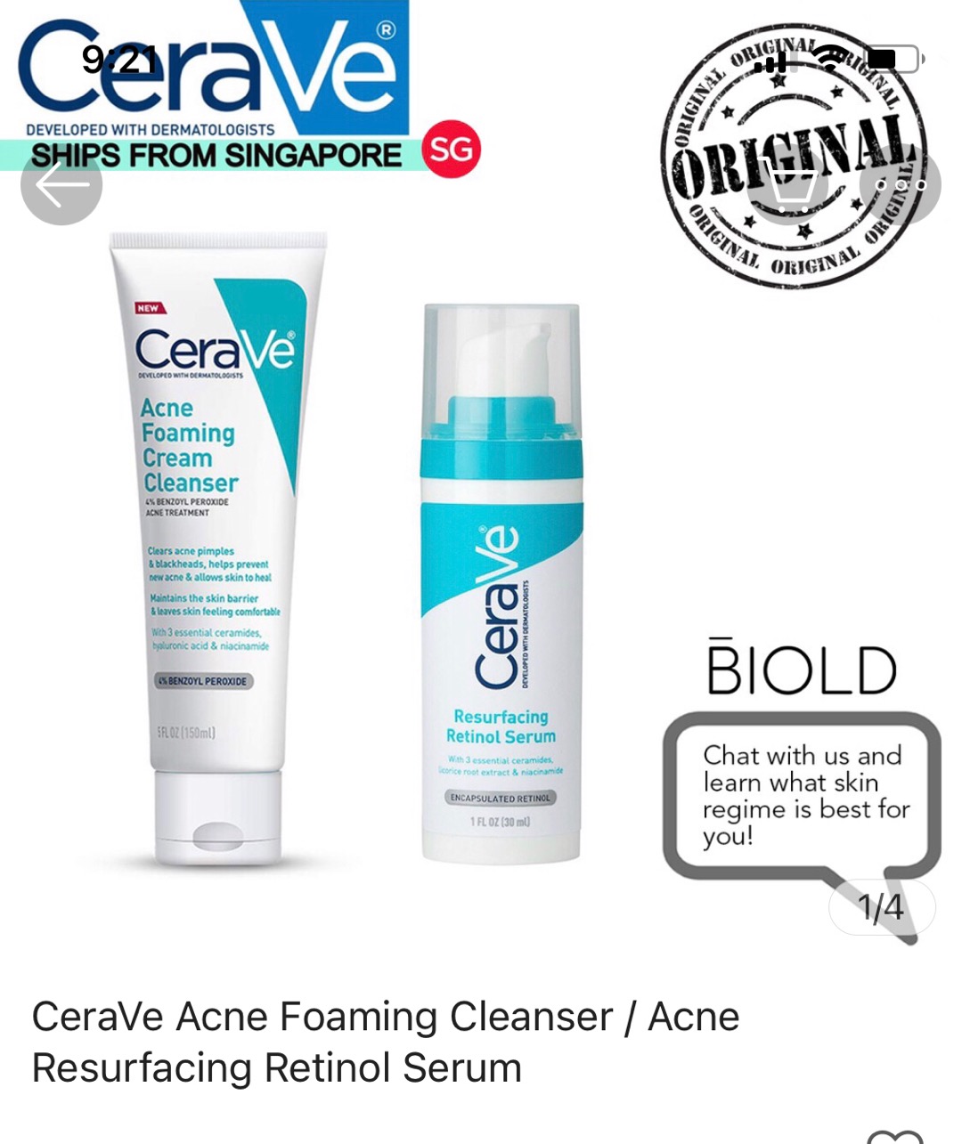 cerave pimples