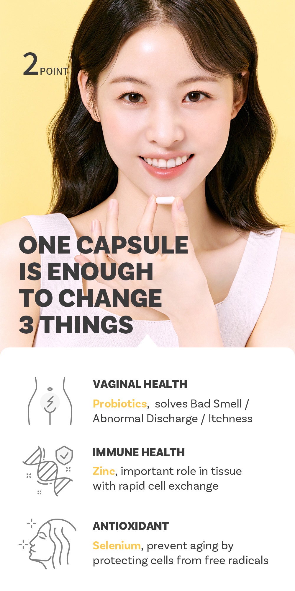 Phytotics Yellow Probiotics For Women Vaginal Health And Zinc