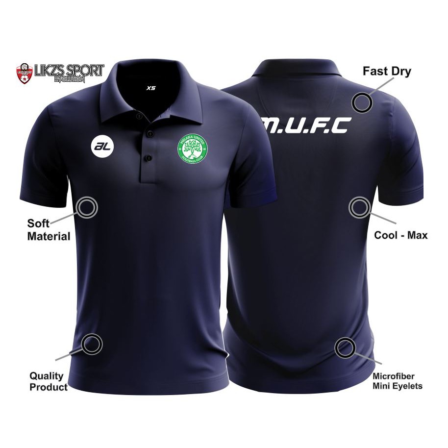 Melaka United Fc Travel Jersey Dx2 Al New Logo Football Polo Clothing Official Clothes Official Clothes Pegawai Clothes Shopee Singapore