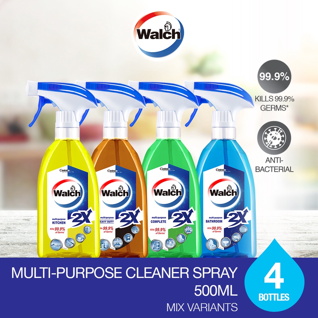Walch® MultiPurpose Cleaner Spray 500ml x 4 Bottles Shopee Singapore