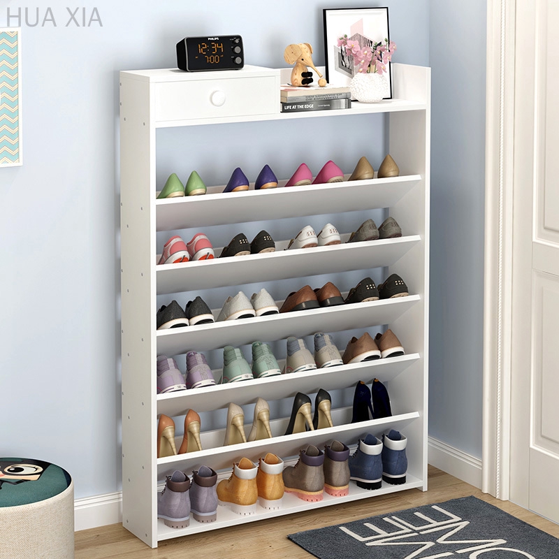 Simple Shoe Rack Multi Layer Ultra Thin And Economical Good Looking Indoor Shoe Cabinet Saving Space For Small Shoe Rack At The Door Shopee Singapore