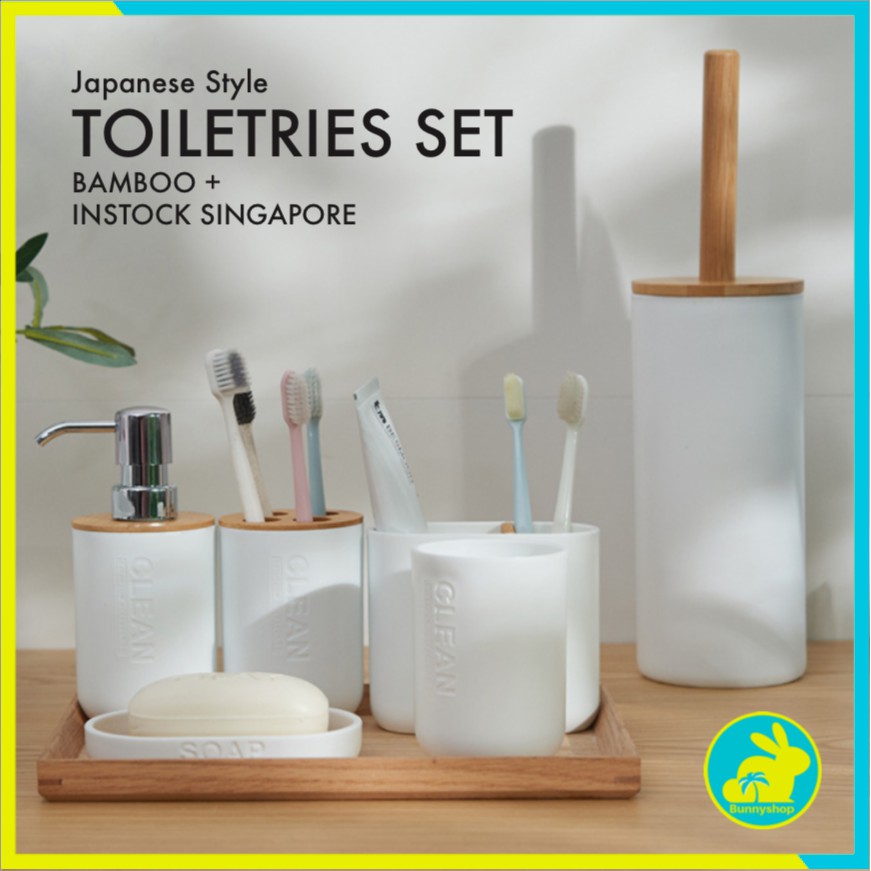 Sg Toiletries Set Japanese Style, Japanese Bathroom Accessories