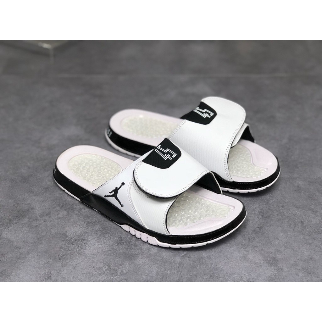 white jordan slippers