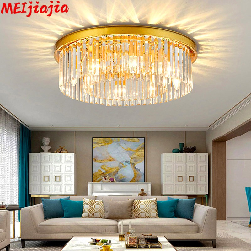 Bedroom Crystal Ceiling Lamp Nordic, Ceiling Lights Chandelier Style