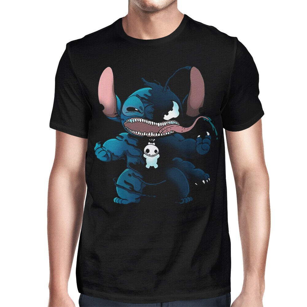 Lilo And Stitch Disney Marvel Comics Funny Tee Stitch Venom T-Shirt 