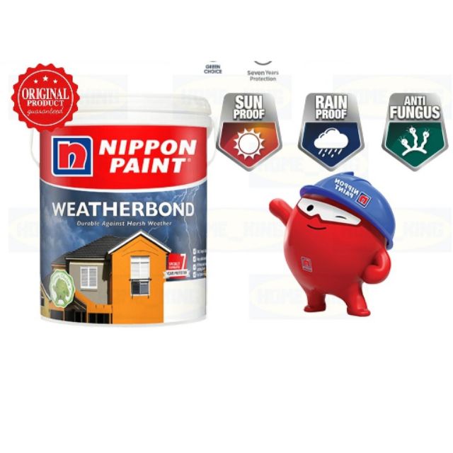  GOOD QUALITY 5L Nippon Paint Weatherbond for exterior 