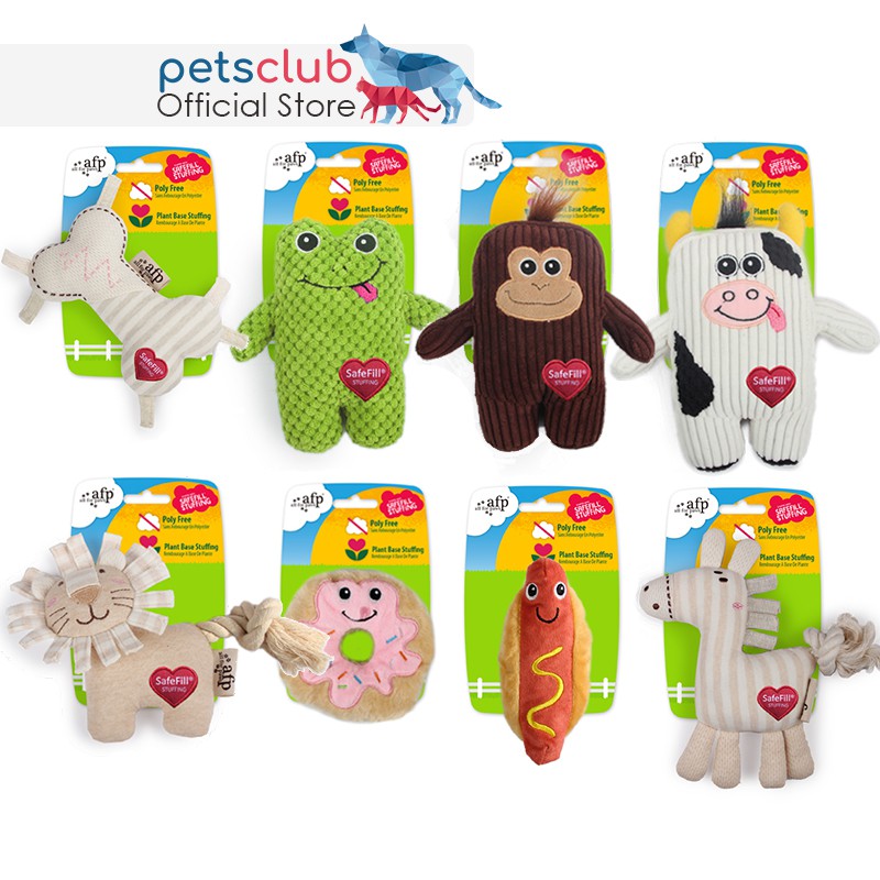 Safefill Dog Toys, Plant Base Stuffing 