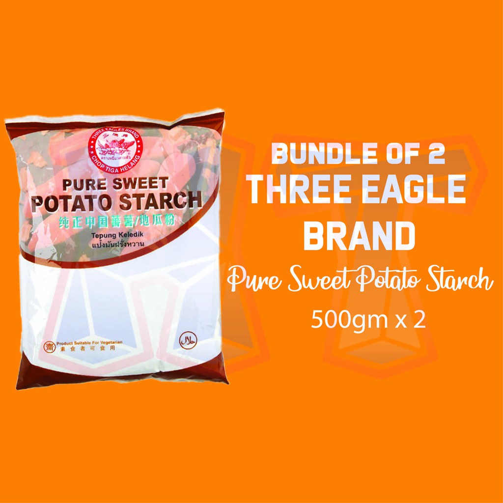 (Bundle of 2) 500gm Sweet Potato Starch 3 Eagle Brand Shopee Singapore