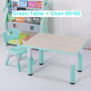 gray childrens table and chairs