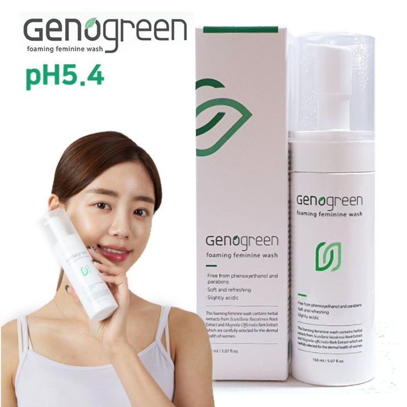 Genogreen pH5.4 feminine wash care 150ml / Hypoallergenic