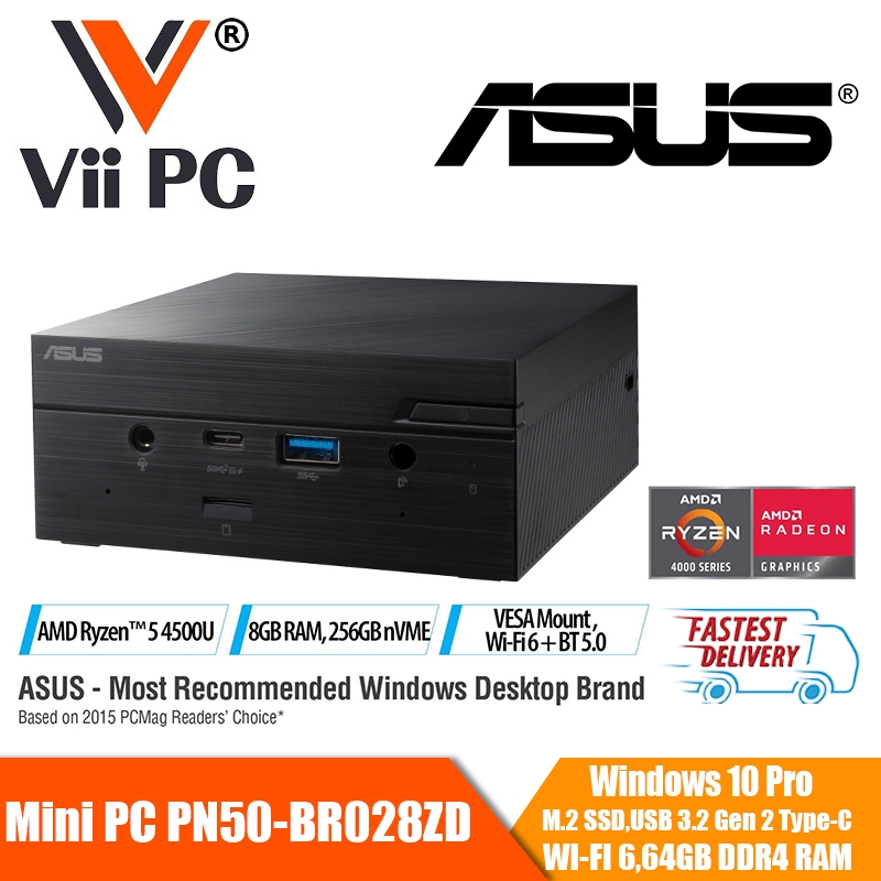 ASUS Mini PC PN50BR028ZD computer with 4000 Series AMD Ryzen mobile pro Shopee