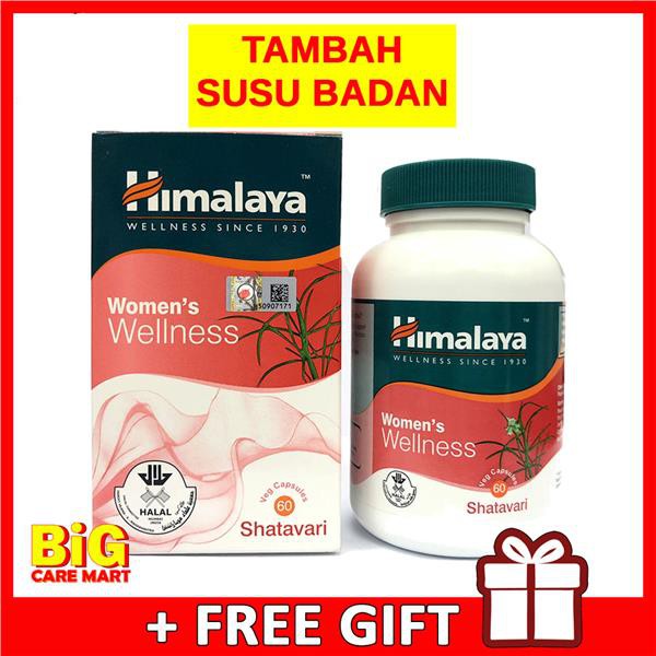 Himalaya Women Wellness Shatavari 60 S Gift Tambah Susu Badan Shopee Singapore