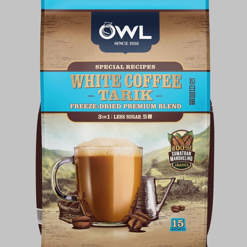 Owl White Coffee Tarik Less Sugar 25g X 15 S Shopee Singapore