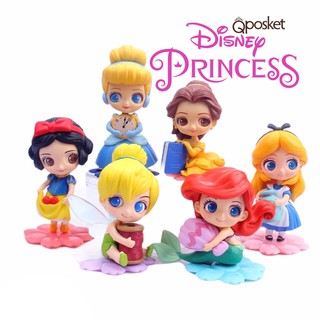 Tv Movie Character Toys Toys Games 8pcs Lot Q Posket Princesses Figure Toy Tiana Snow White Ariel Belle Mermaid