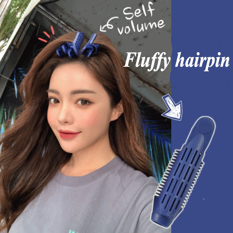 Image of Korean Girls  Fluffy Hair Clip / Air Bangs Curly / Wave Shaper  Hair Root Fluffy Clip  Hairpins  Hair Styling Tool #0