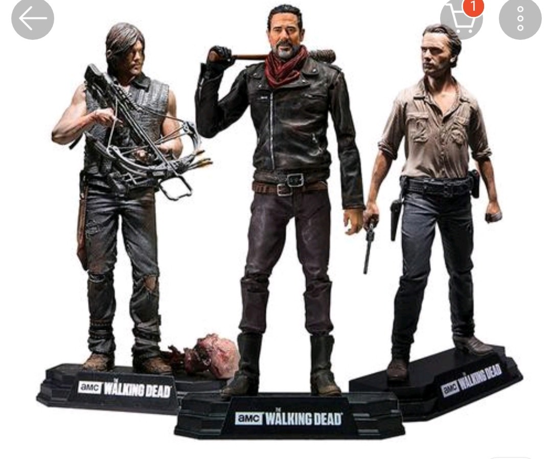 The Walking Dead Action Figure Season 7 Daryl Negan Rick Boxed Kids Toy Gift 