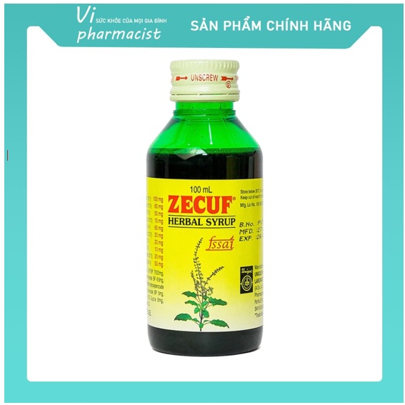 Zecuf Herbal Syrup Syrup Cough Reduction, Sputum Digestion 100ml