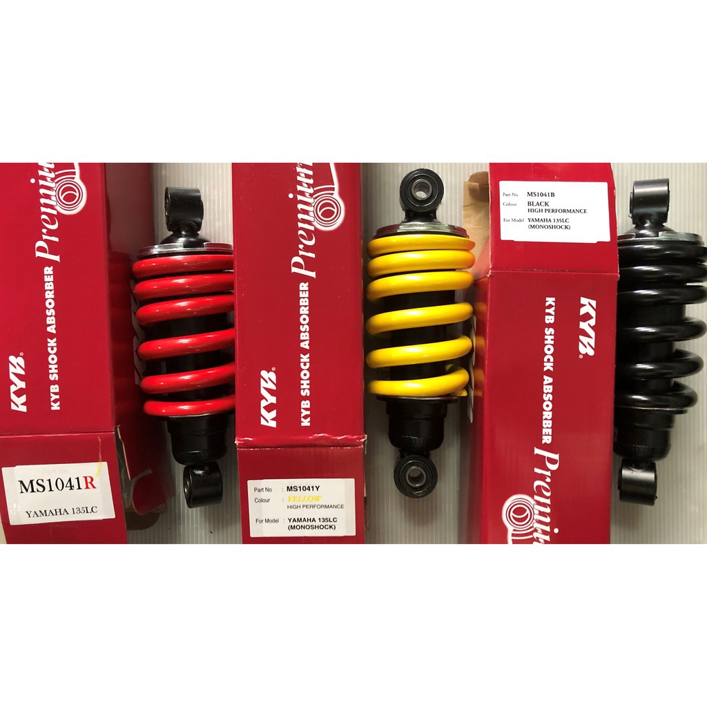 Shop Malaysia Yamaha Lc135 V1 V2 V3 V4 V5 V6 Kyb Kayaba Absorber Mono Monoshock 100 Original Free Key Chain Shopee Singapore
