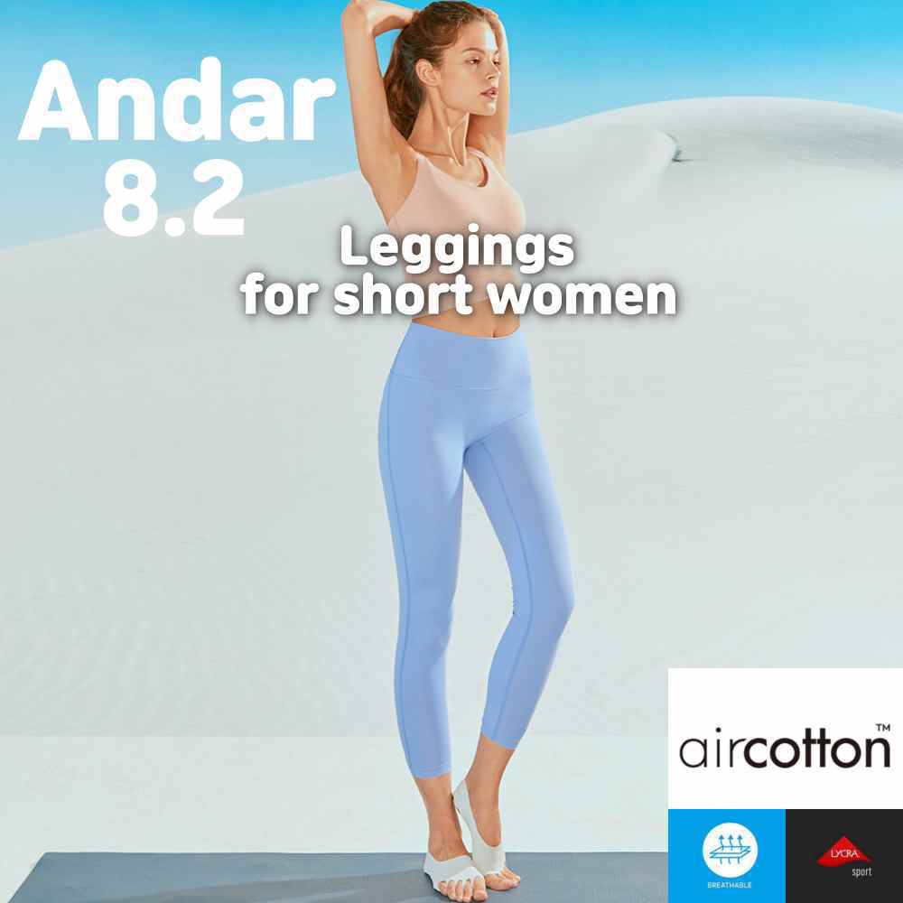 Lowest price】[andar] Air Cotton Fit High-rise 9 Leggings, andar new leggings