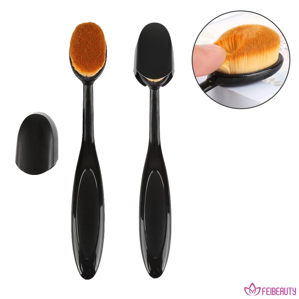 Toothbrush Oval Make Up Brush Foundation Contour Face Makeup Brush Cosmetic Shopee Singapore