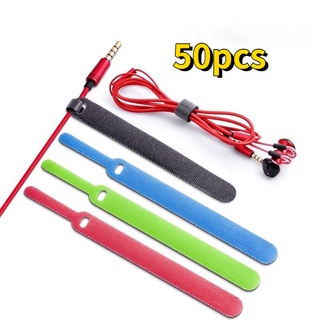50pcs Needle Cable Tie Cable Winder Earphone Organizer For iP/Android Cable