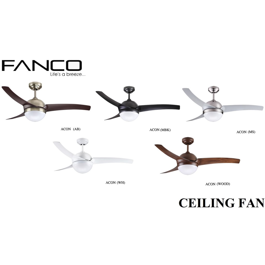 Fanco Acon 42 52 Inch Ceiling Fan Include Remote