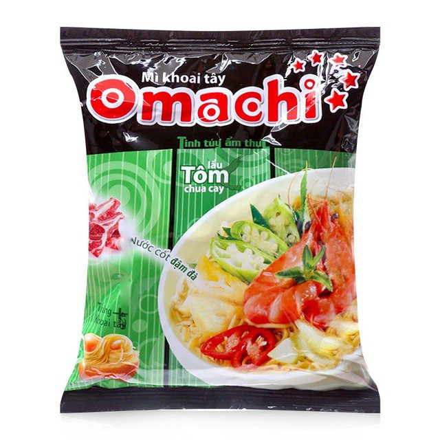 Mi Khoai Tay Omachi Tom Chua Cay Instant Noodle Tomyam Flavour 30 Packs X 78g Shopee Singapore