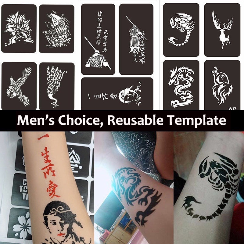 NewCraft 6Colors Tattoos Kit Ink for Women Men Temporary Tattoo Stickers Fake Inkbox Semi Permanent Jagua Gel Simulation