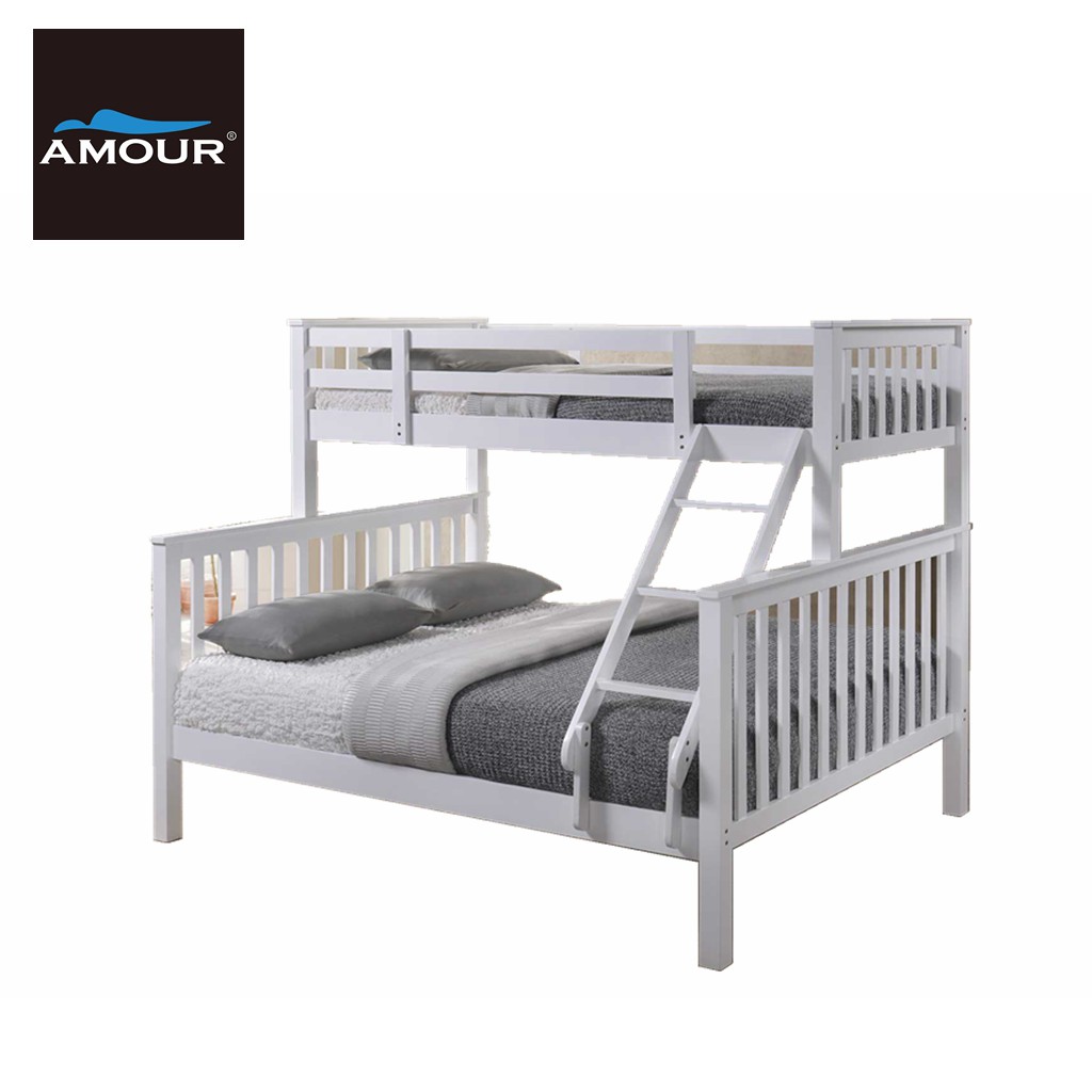 Amour Brand Queen Single Bunk Bed, California King Size Bunk Bed