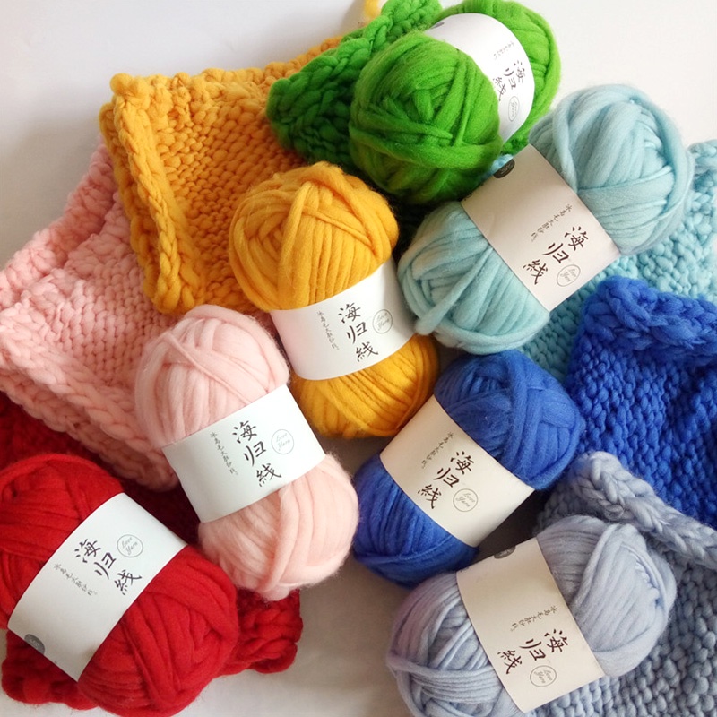 Icelandic Plush Wool Sweater Chunky Wool Yarn Super Bulky Arm Knitting