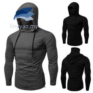 tight black zip up hoodie