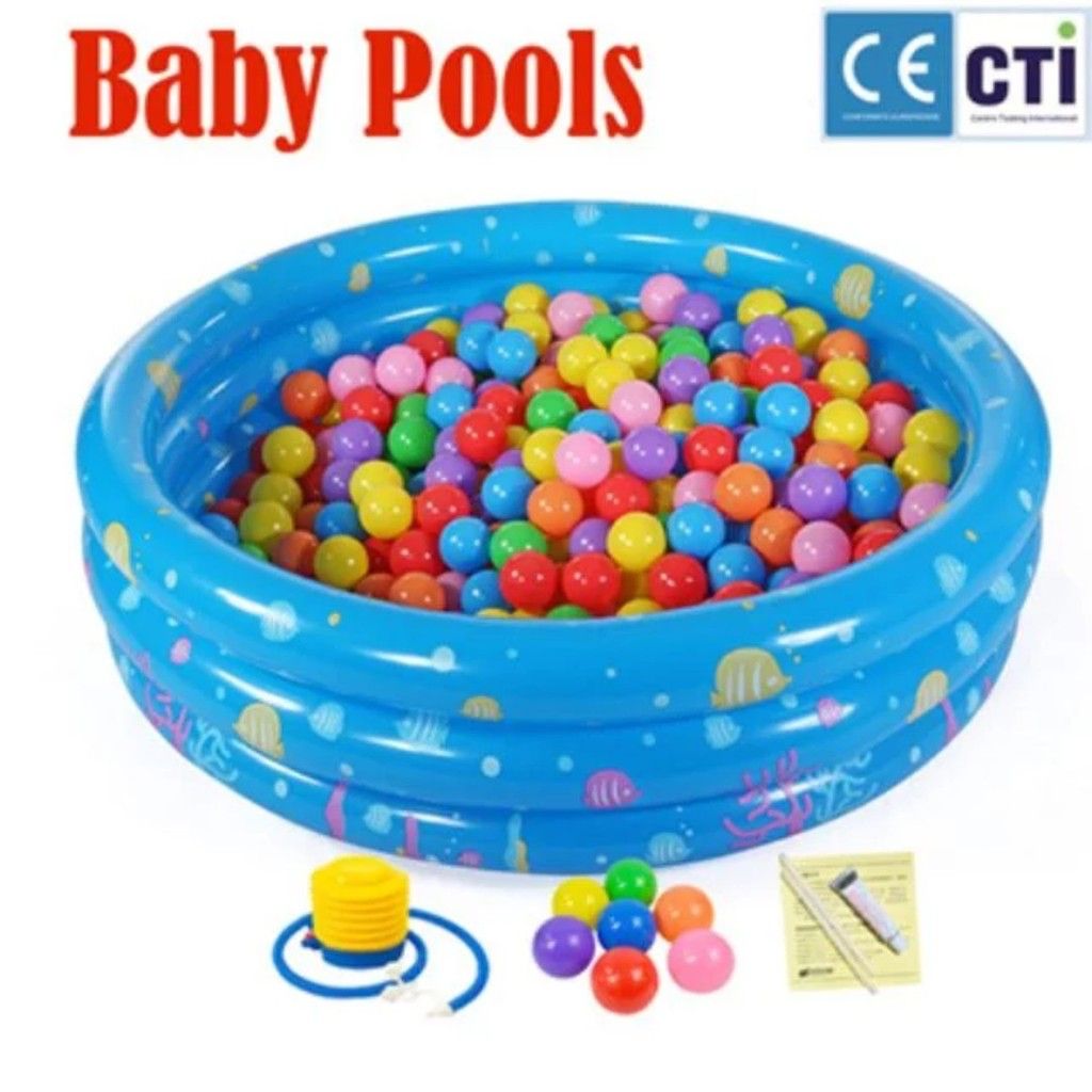 baby blow up ball pit