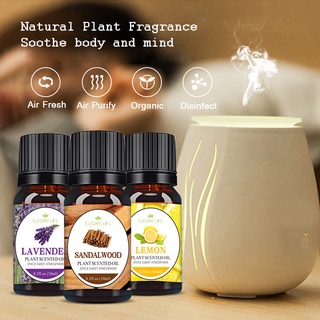 10ML Nature Water Soluble Essential Oil For Diffuser Humidifier Fragrance Oil Lavender Vanilla Sandalwood Papermint Oil