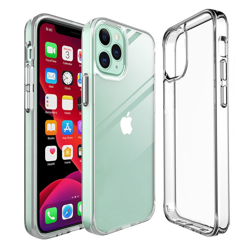 For Iphone 12 Pro Max Iphone 12 Mini Transparent Case Iphone Se 2 2020 Ultra Thin Clear Phone Case For Iphone 11 7 Case Silicone Soft Back Cover For Iphone 11 Pro